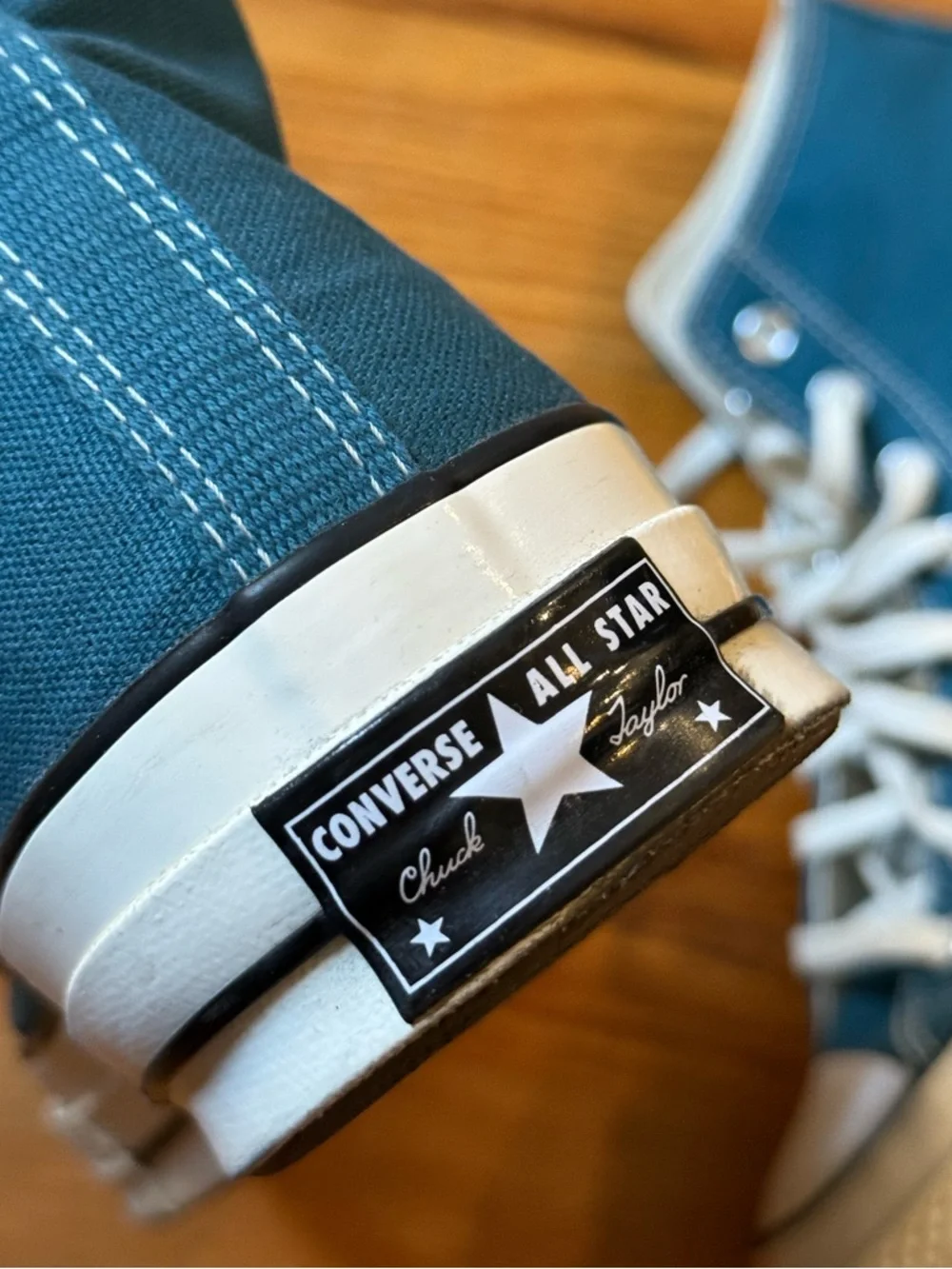 NWOT Converse Chuck Taylor All Star High Top Sneakers in Teal Blue - Picture 5 of 6